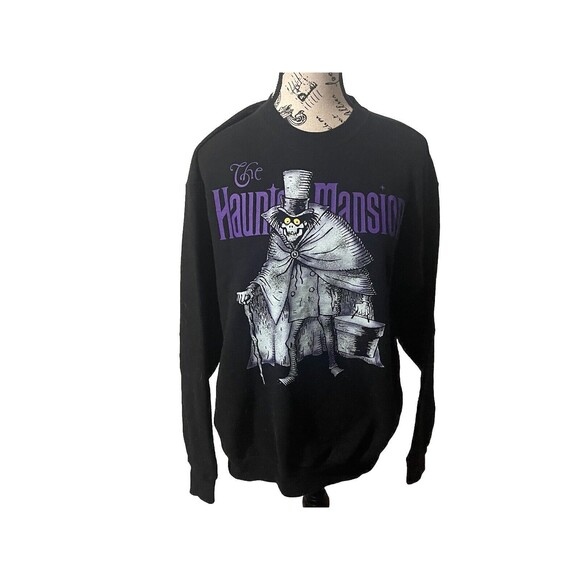 Disney World Haunted Mansion A Ghost Will Follow You Home Sweatshirt Size Medium - Picture 1 of 14